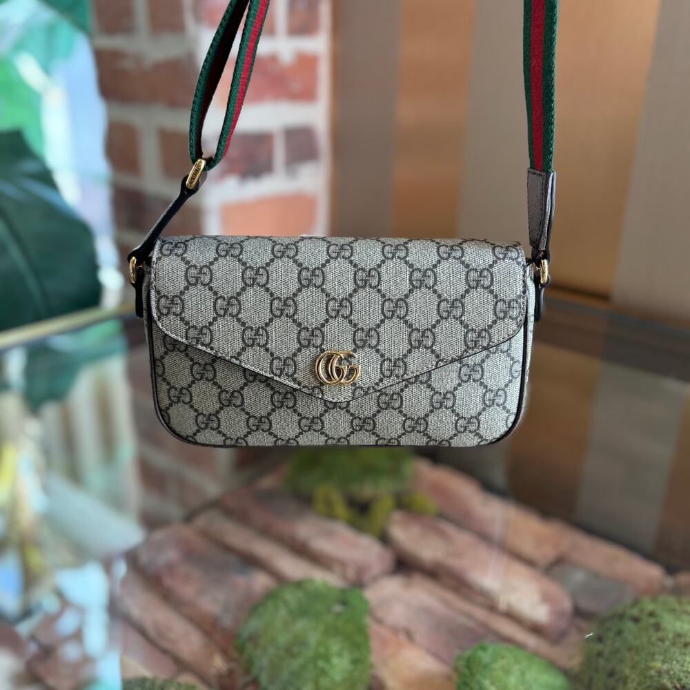 GUCCI Bag Supreme GG Mini Ophidia Pochette Shoulder Bag